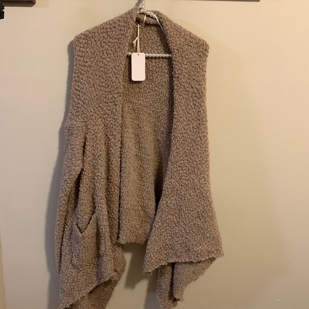 L love 1x/2x super soft waterfall open cardigan nwt